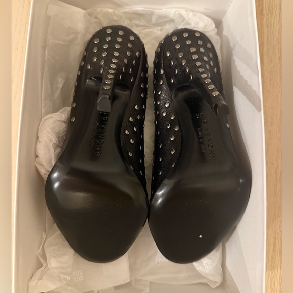 Givenchy Black Leather Studded Heels - Picture 10 of 13